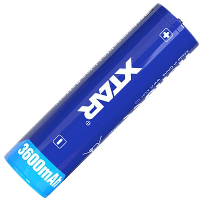 Xtar 18650 3600mAh-XTAR 3600mAh 18650 rechargeable battery - KNIFESTOCK