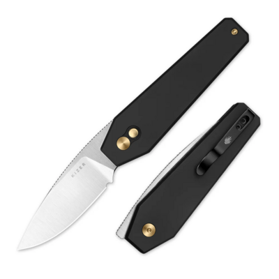 Kizer Tomb Nitro-V Satin Black Aluminum Handles V3692A2 - KNIFESTOCK