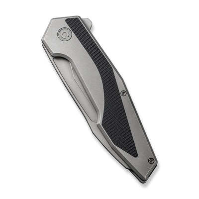 CIVIVI Hypersonic Gray Stonewashed 14C28N/Gray, Black G10 C22011-2 - KNIFESTOCK