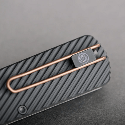 Vosteed Vombat  M390 Copper Dune Aluminum Black A4107 - KNIFESTOCK