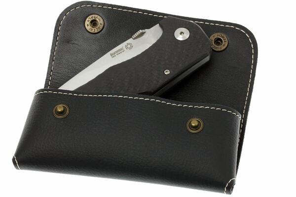 Lionsteel Solid LockBack Carbon Fiber handle Sleipner SATIN, IKBS TM1 CS - KNIFESTOCK