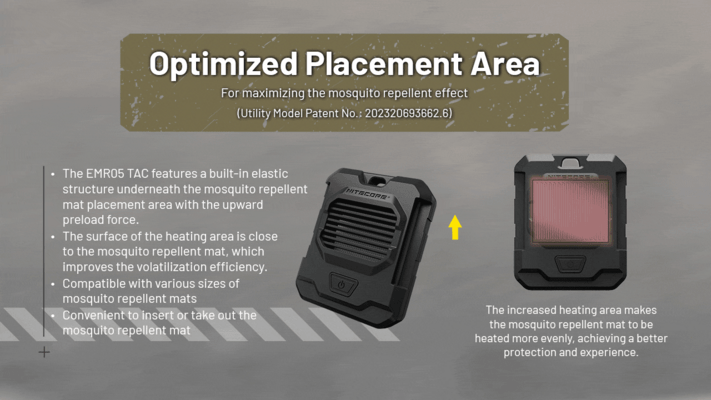 Nitecore Repelent proti komárom EMR05 TAC - KNIFESTOCK