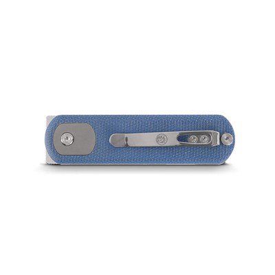 Vosteed Corgi Pup 14C28N Szatén Kék Micarta A0717 - KNIFESTOCK