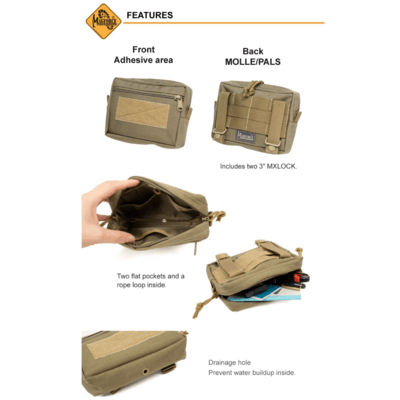 Magforce Horizontal Pouch 5x7x2 Black #0244B - KNIFESTOCK