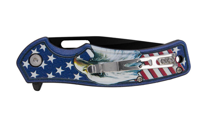 Camillus AMERICAN PIE? ZESTAW KOMBO / 6,02&quot; CAŁKOWITA / 2,57&quot; DROP POINT/CLIP POINT - KNIFESTOCK