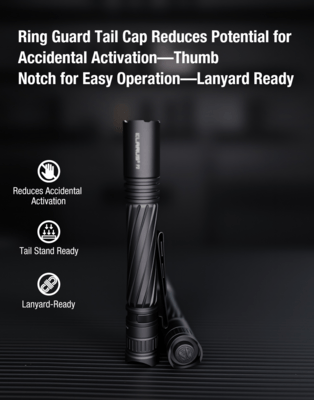Klarus 2AA EDC Flashlight Multi-Fuel Performance Powerhouse P2 - KNIFESTOCK