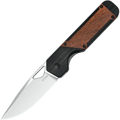 Kizer Liner Lock Militaw Jonathan Styles 154CM G10 +Mkuruti Wood V3634C2 - KNIFESTOCK