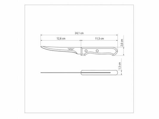Tramontina Dynamic csontozó kés 12,5 cm, natúr fa/buborékfólia 22313/105 - KNIFESTOCK