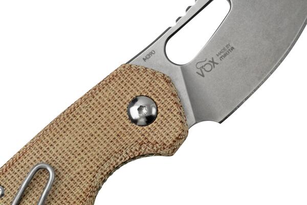 MKM ISONZO M390 Natural canvas micarta BÖHLER M390 MK FX03M-3NC - KNIFESTOCK