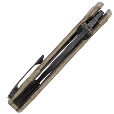 Petrified Fish PFP04 Havrog Black Stonewash K110 khaki Micarta PFP04KAMDW - KNIFESTOCK
