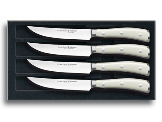 Set WUSTHOF IKON ROYAL CREME 4 pezzi, per bistecca - KNIFESTOCK