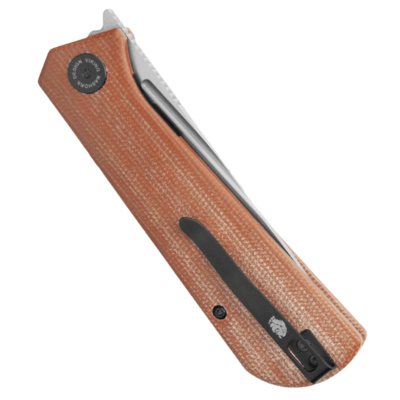 Petrified Fish PFP07 Viking Satin K110 Brown Micarta PFP07BRMS - KNIFESTOCK