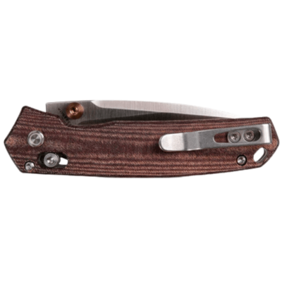 Vosteed Mini Psyop Elmax Satin Maroon Norplex UltreX™ Micarta A2308 - KNIFESTOCK