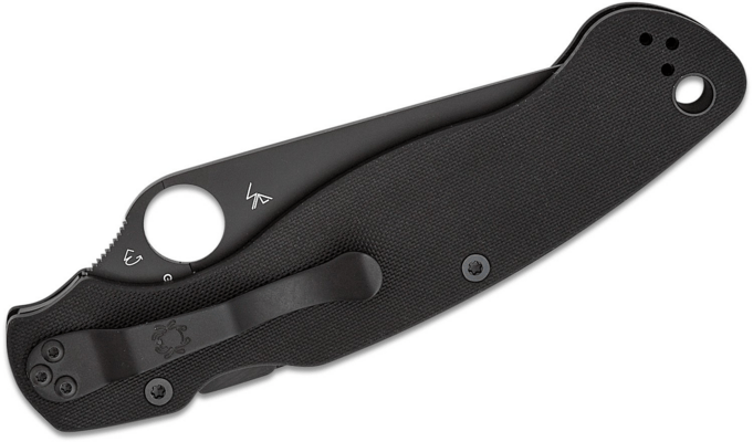 Spyderco Military 2 Black G-10 Black Blade Reveal 13 C36GPBK2 - KNIFESTOCK