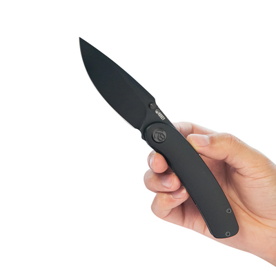 Kubey Momentum DLC M390 DLC Black Ti Framelock KB386D - KNIFESTOCK