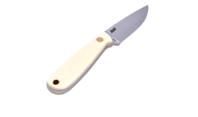 Brisa Necker 70-Ivory micarta 12C27 Flat Sheath Multicarry 70 BRS-007-9808-1548 - KNIFESTOCK