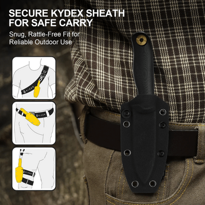 Kizer Drop Bear Fix 3 1095 Micarta - KNIFESTOCK