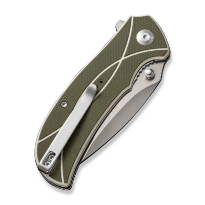 Sencut Hyrax Green / Ivory G10 Handle Satin Finished 9Cr18MoV BladeLiner Lock S - KNIFESTOCK