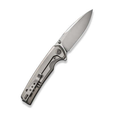 WE Subjugator Gray Titanium Handle Satin Finished CPM 20CV Blade WE21014C-1 - KNIFESTOCK