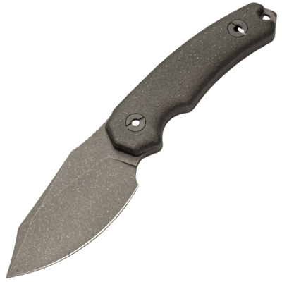 Kunwu STIFFY D. KNFS Limited Edition 50pcs VANADIS 4 Stonewashed + Raindrop Titanium Stonewashed - KNIFESTOCK