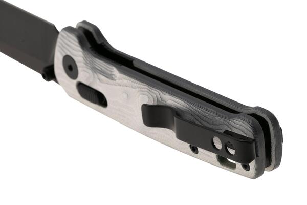QPS Penguin Glyde 14C28N, schwarz, Griff: G10 mit Aluminiumfolie QS130GL-G2 - KNIFESTOCK