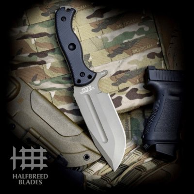 Halfbreed Blades Large Bush Knife - Fixed Blade LBK-01 Gen-2 ODG K340 - KNIFESTOCK