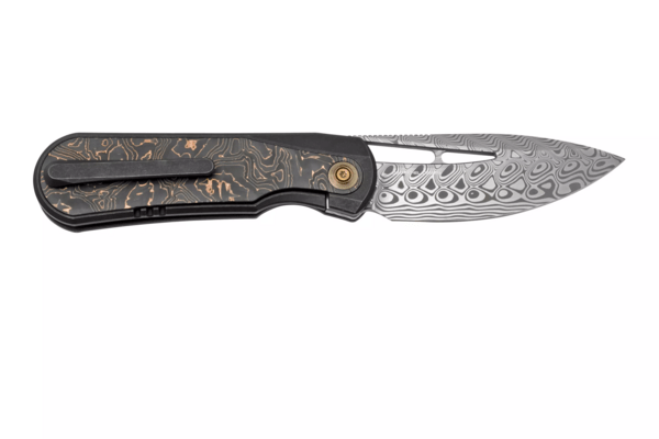 WE KNIFE Baloo Damasteel/Titanium Bronze/Black WE21033-DS1 - KNIFESTOCK