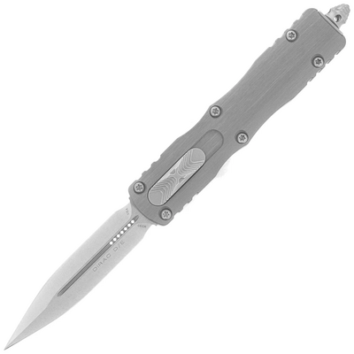 Microtech DIRAC D/E STONEWASH STANDARD NATURAL CLEAR 225-10NC - KNIFESTOCK