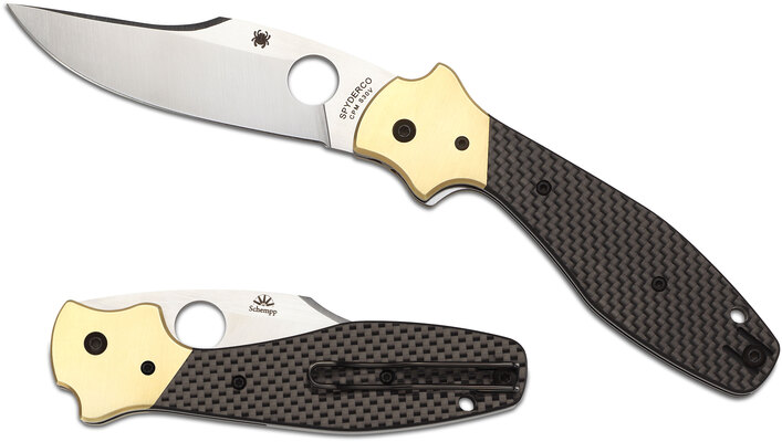 Spyderco Schempp Bowie Hiilikuitu/G-10 Laminaatti C190CFP - KNIFESTOCK