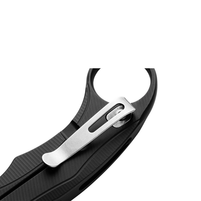 LionSteel L.E.One keskmise suurusega kokkupandav nuga, KIVIPESU M390 tera, MUST alumiiniumkäepide - KNIFESTOCK