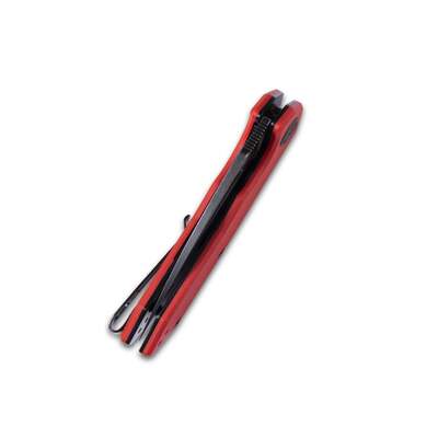 KUBEY Coeus Liner Lock Thumb Open Folding Knife Red G10 Handle KU122H - KNIFESTOCK