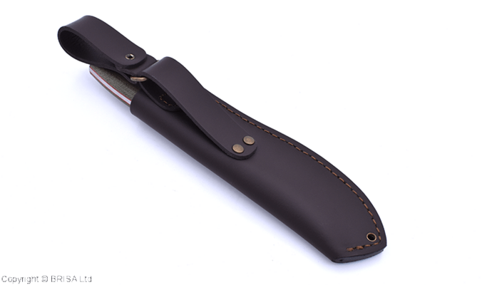 Brisa Nessmuk 125-Green micarta 80CrV2 Scandi Sheath Nessmuk BRS-247-32096-1583 - KNIFESTOCK