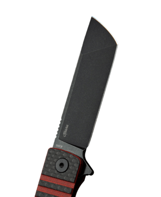 BESTECH Titan 154cm, Black Stonewashed, Interlayer With Carbon Fiber and G10 BL04C - KNIFESTOCK