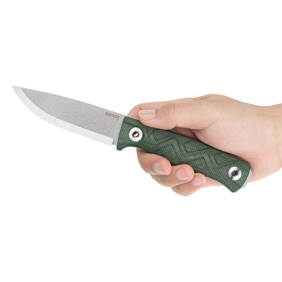 SRM Micarta, 14C28N, OD Green + Pochwa Kydex 702T-MP - KNIFESTOCK
