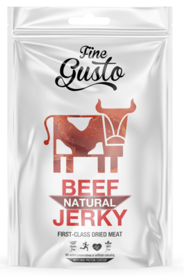 Fine Gusto Beef Jerky Natural 100g FG-BJN100 - KNIFESTOCK