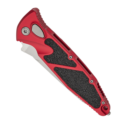 Microtech SOCOM ELITE AUTO T/E STONEWASH FULL SERRATE RED 161A-12RD - KNIFESTOCK