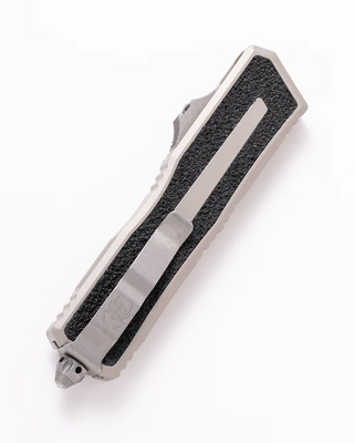 Microtech SCARAB II GEN III T/E APOCALYPTIC PART SERRATE NATURAL CLEAR 1279-11APNC - KNIFESTOCK