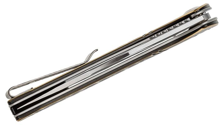 CIVIVI Dogma Flipper Mes Zwart Gepolijst Messing C2014A - KNIFESTOCK