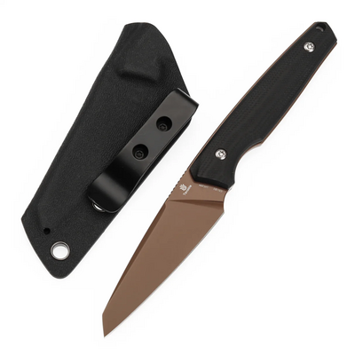 Tenable Knives Parr Rose Gold Coated 14C28N Black G10 G011B2 - KNIFESTOCK
