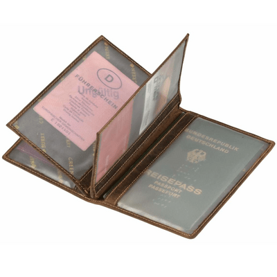GreenBurry Vintage Leather ID case 3piece 12x16,5x2cm - KNIFESTOCK