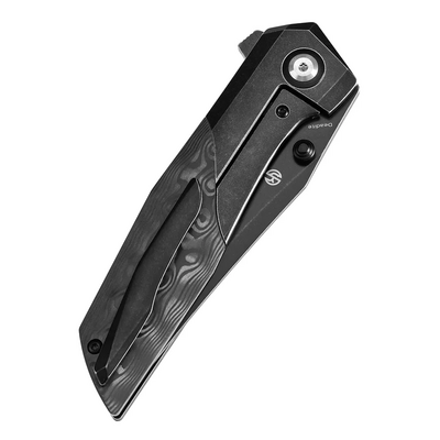 KANSEPT Deadite Blackwash CPM S35VN 0.118" / 3.0mm Blackwash Titanium + CF K1081A6 - KNIFESTOCK