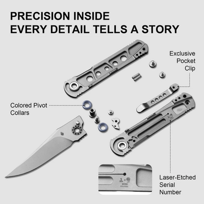 Kizer Feist 2 X Series M390 Titanium - KNIFESTOCK