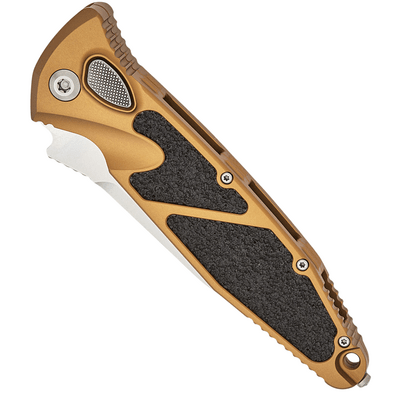 Microtech SOCOM ELITE S/E AUTO STONEWASH PARTIAL SERRATED TAN 160A-11TA - KNIFESTOCK