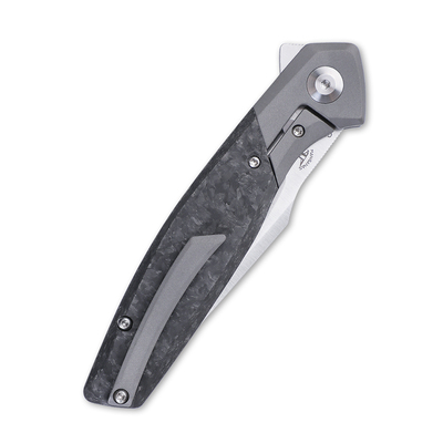 Kizer Manganas Grazioso Frame Lock Knife, Titanium &amp; Carbon Fiber - KI4572A1 - KNIFESTOCK