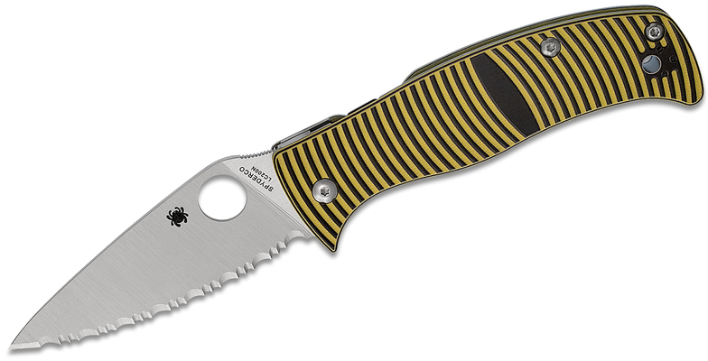 Spyderco Caribbean G-10 Žlutá/Černá LC200N / Tvar listu C217GS - KNIFESTOCK