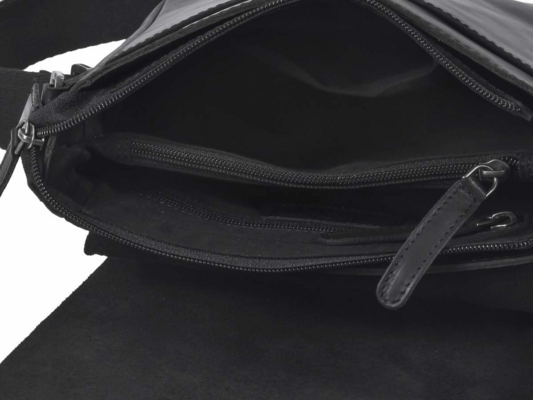GreenBurry Leather shoulder bag II Square &quot;Pure Black&quot; 1108-20 - KNIFESTOCK