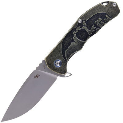 CH KNIVES CH3504T Bronze Titanium M390 3504T-BZ - KNIFESTOCK