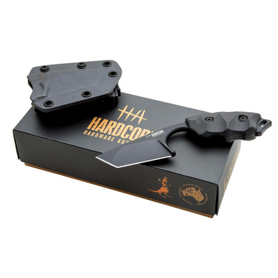Hardcore Hardware HHA Compact Fixed Blade - Tanto LFK-04 - K340-Black (BLK) - KNIFESTOCK