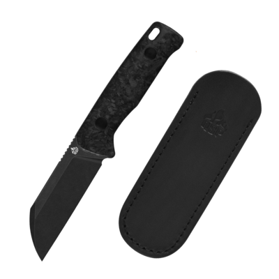 QSP Messer Baby Penguin KNFS Exclusive 14C28N, Schwarzes CF, Schwarzer Stonewash - KNIFESTOCK