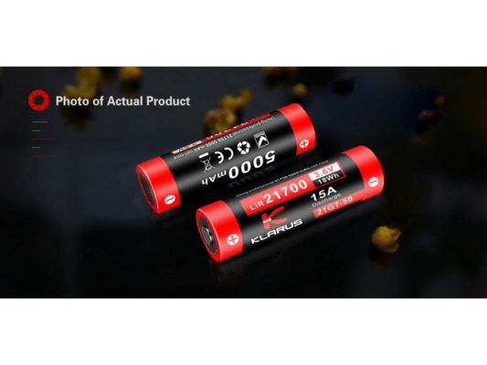 KLARUS 5000mAh 21700 Power Lithium-ion Battery 21GT-50 - KNIFESTOCK